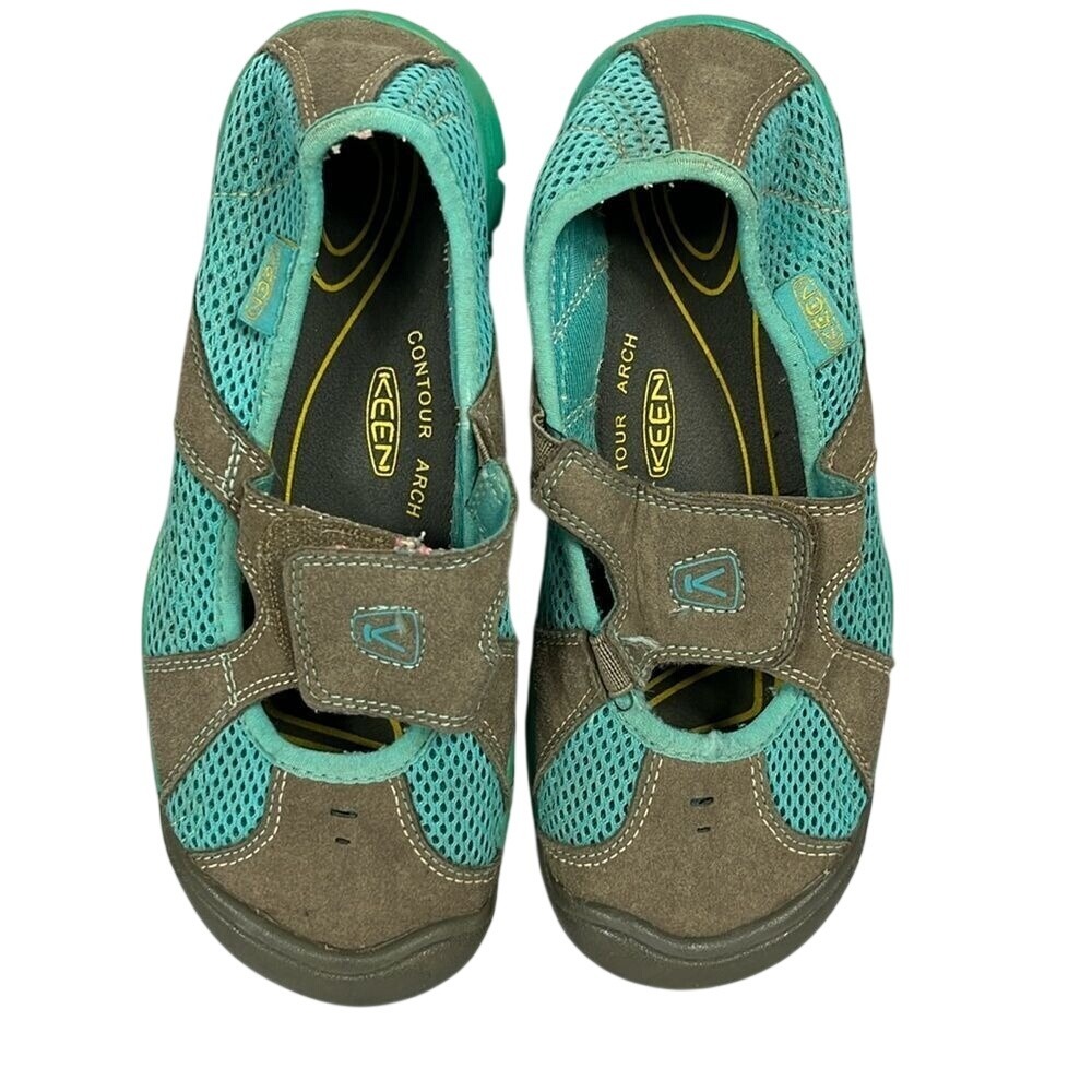 Keen Breezemont Mesh Mary Janes Hiking Water Sandals Kids Size 3 Green